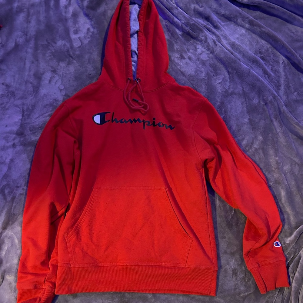 red champion hoodie